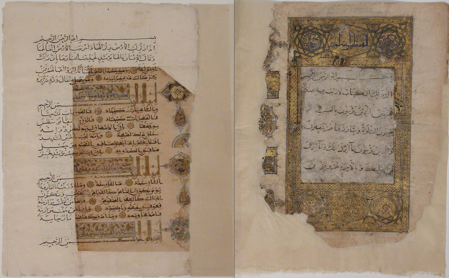 11世紀の書道家ムハンマド・アル＝ザンジャーニーのコーラン写本。ナスヒー体とクーフィー体 | Met Museum - search result of Al-Zanjani